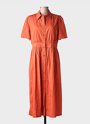 Robe mi-longue orange MAX&CO. femme