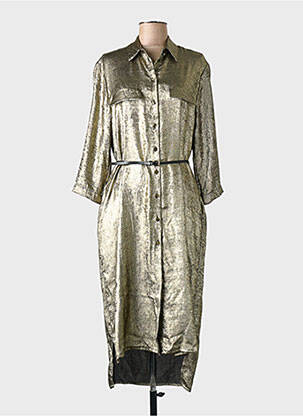 Robe mi-longue vert PLEASE femme