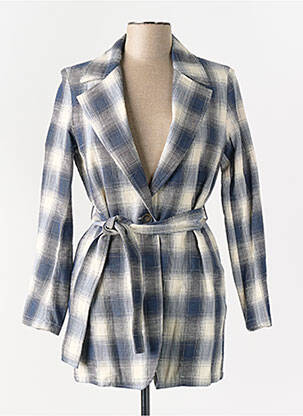 Manteau long bleu DIEGA femme