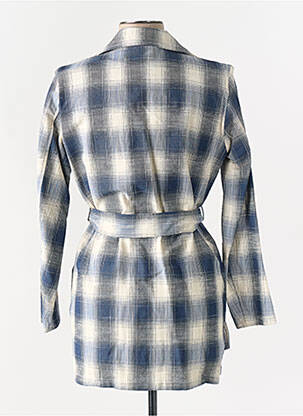 Manteau long bleu DIEGA femme