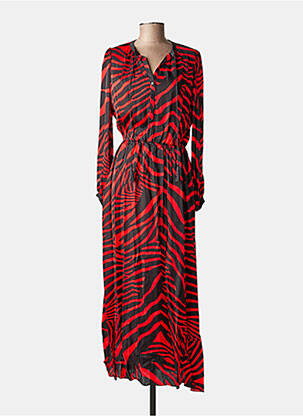 Robe longue col v rouge THE KOOPLES femme