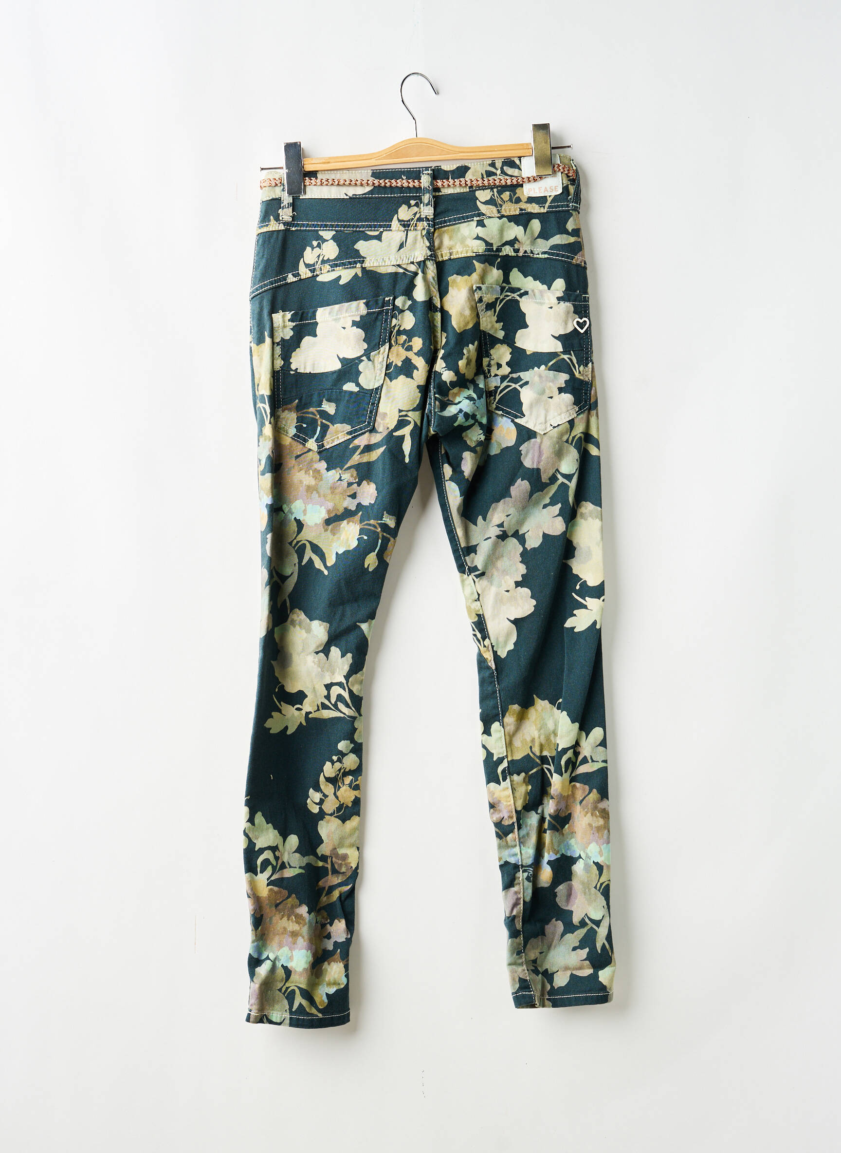 Pantalon slim blanc PLEASE femme