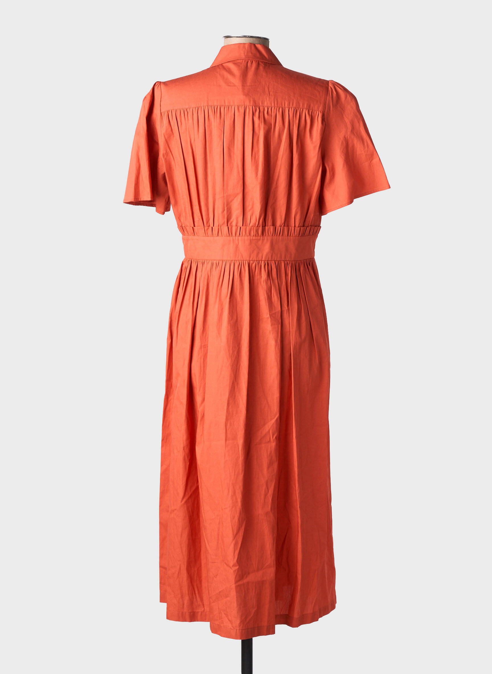 Robe mi-longue orange MAX&CO. femme