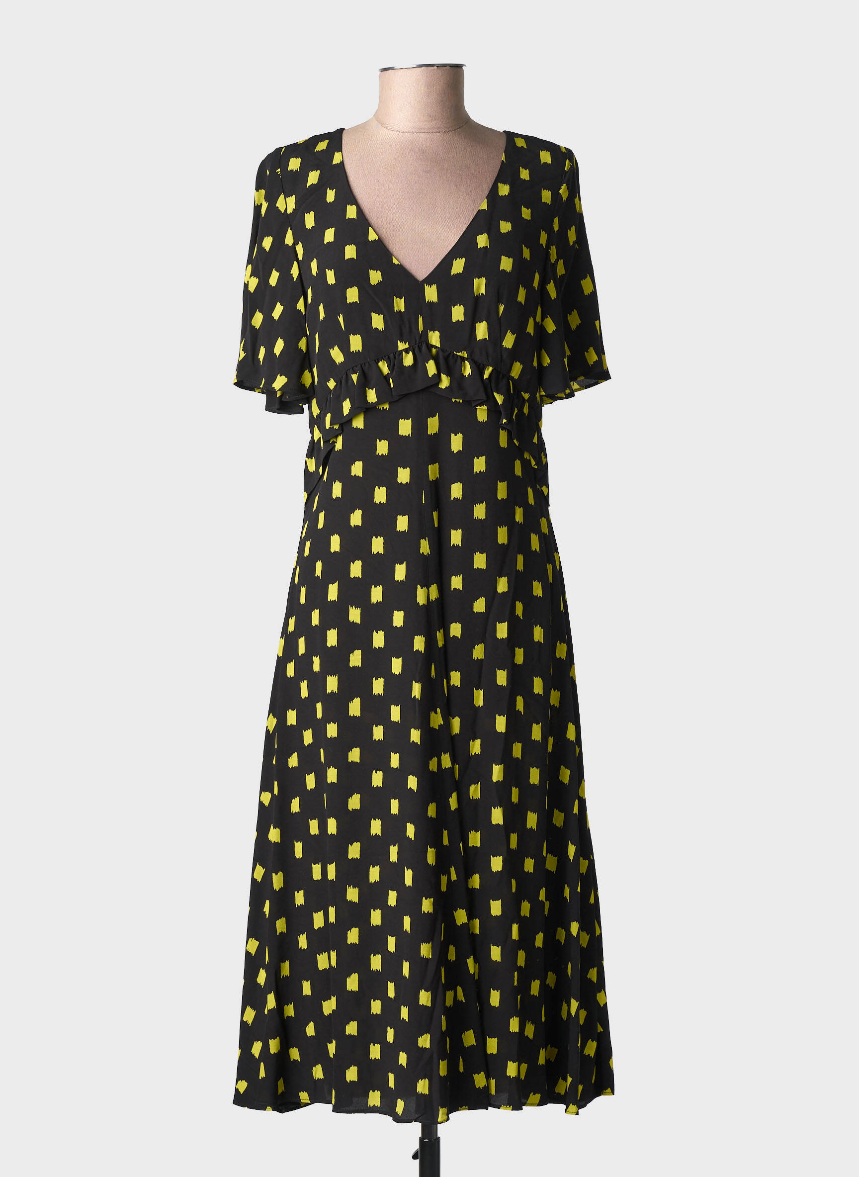 Robe mi-longue noir PAUL SMITH femme