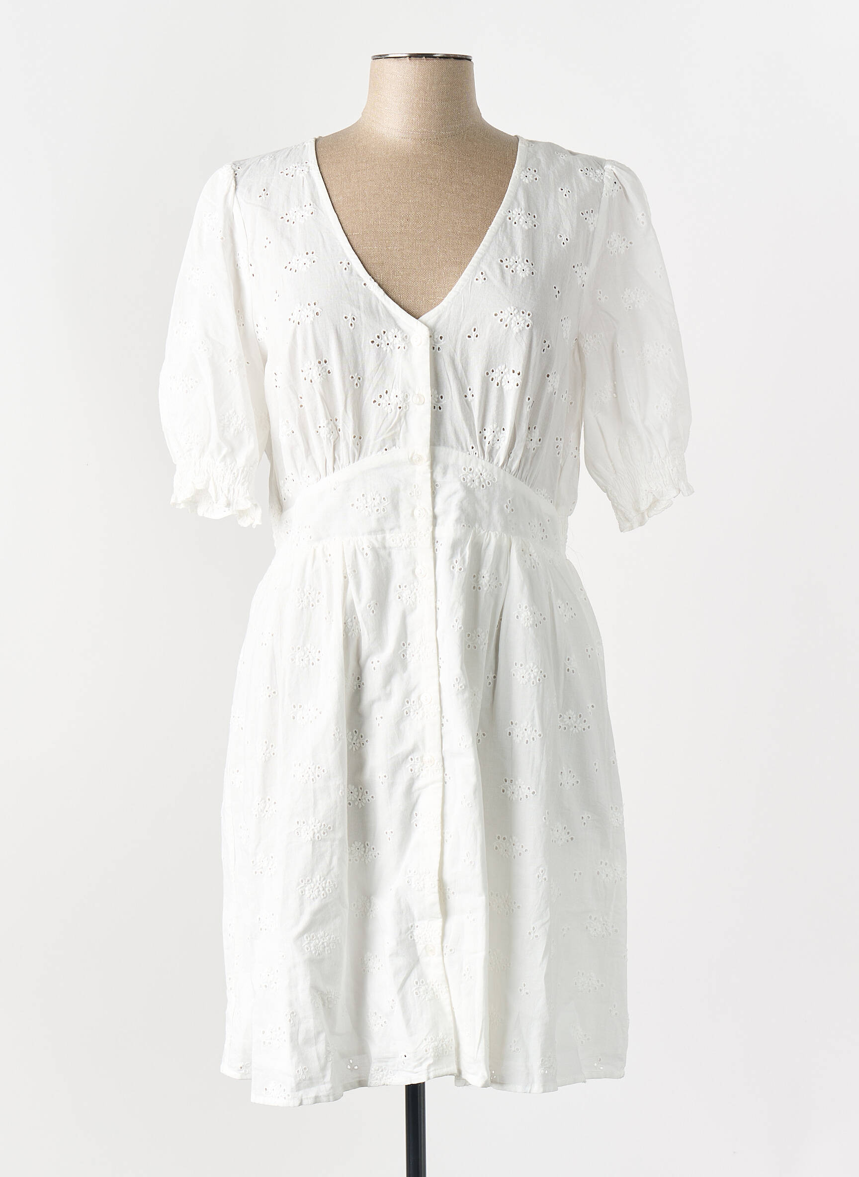 Robe courte blanc GRACE & MILA femme