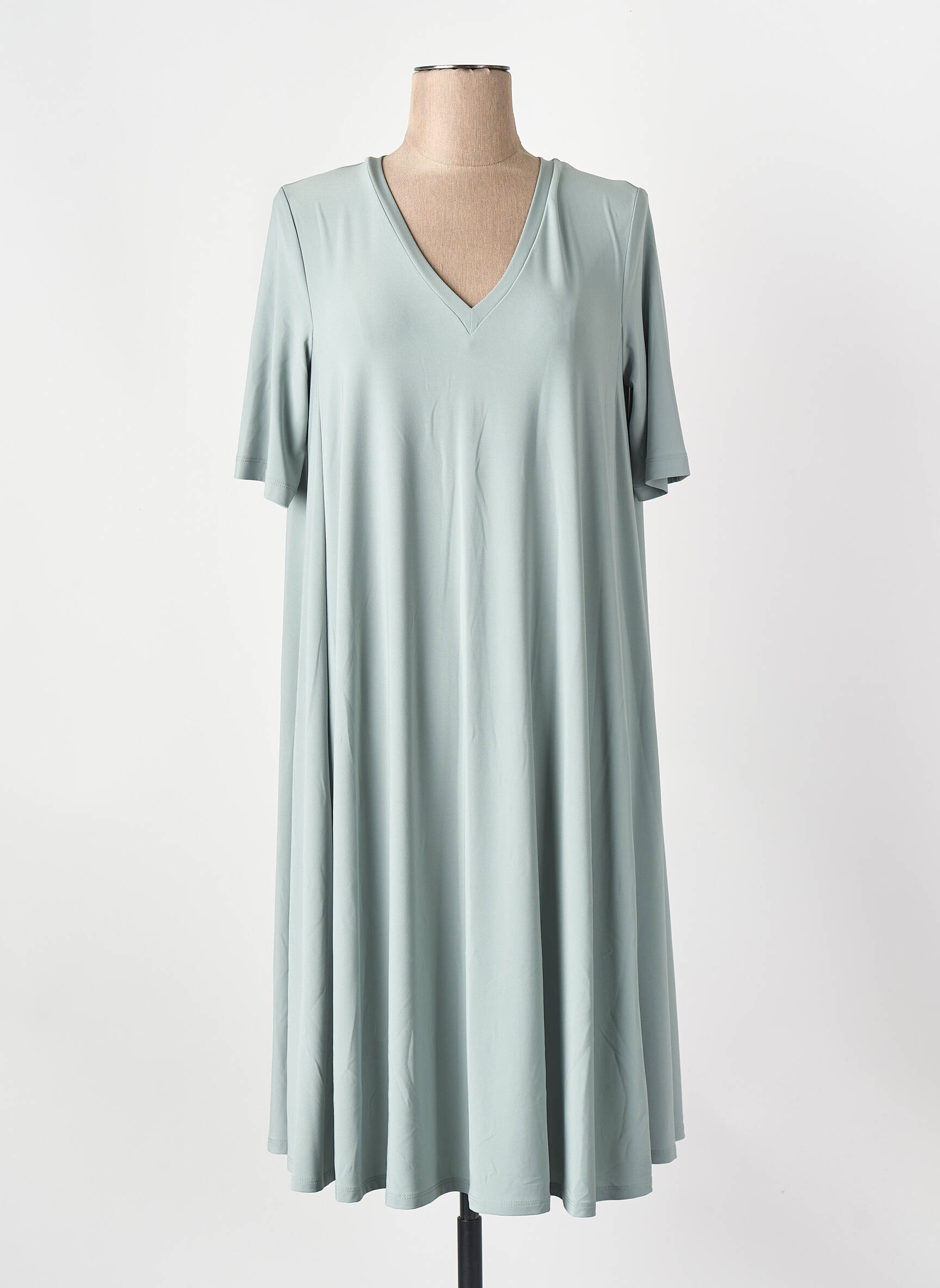 Robe mi-longue vert MAX MARA femme