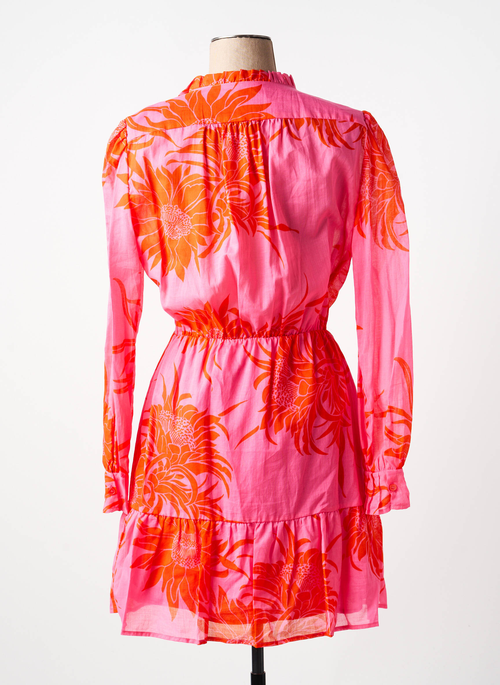 Robe courte orange PINKO femme