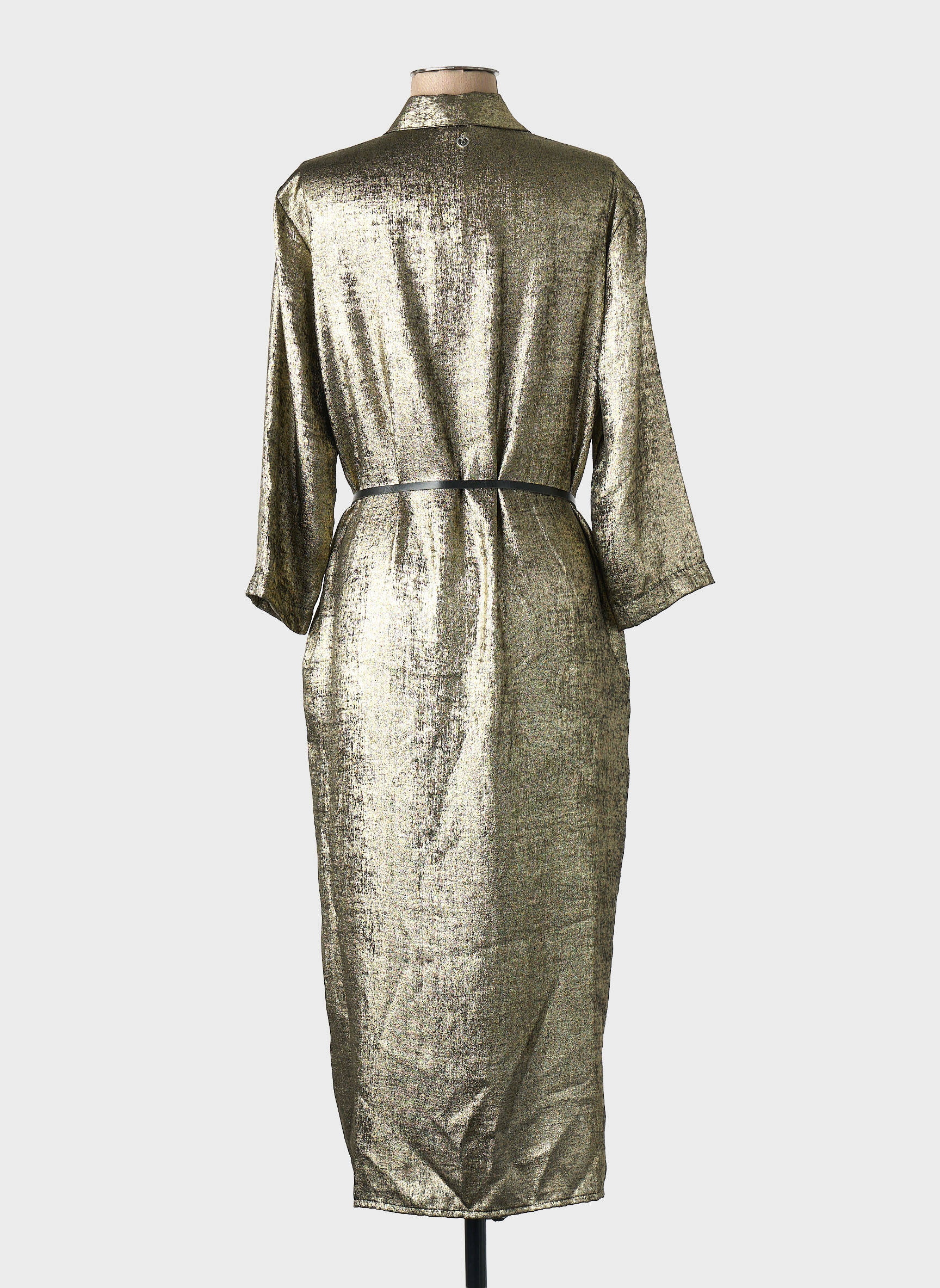 Robe mi-longue vert PLEASE femme