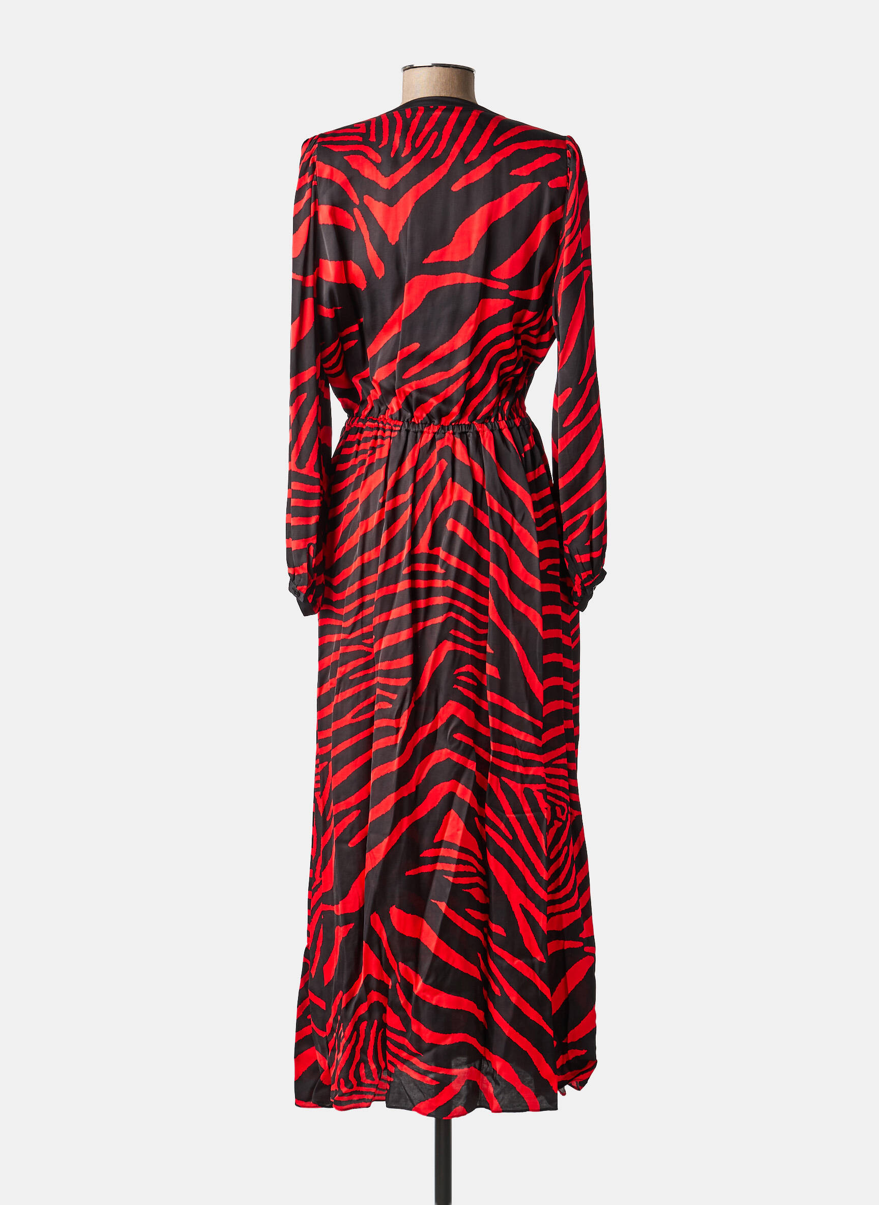 Robe longue col v rouge THE KOOPLES femme