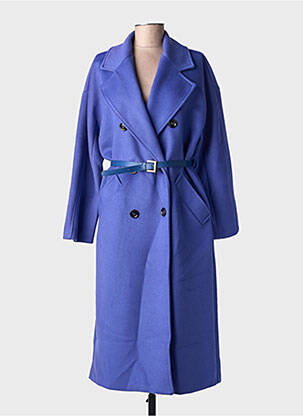 Manteau long violet IMPERIAL femme