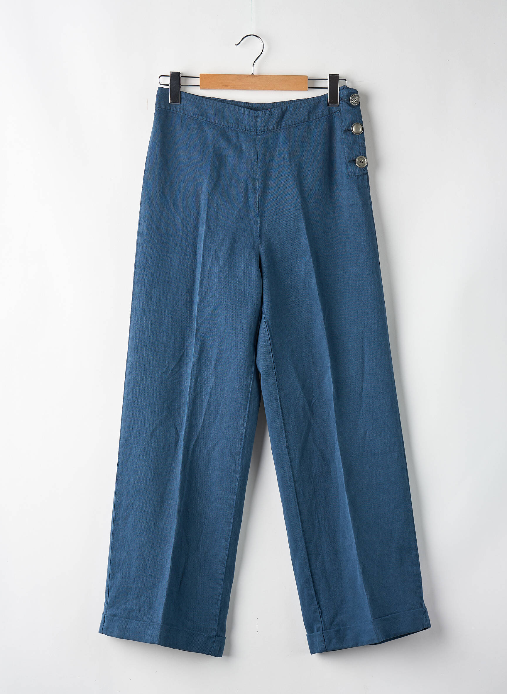 Pantalon droit bleu MAX&CO. femme