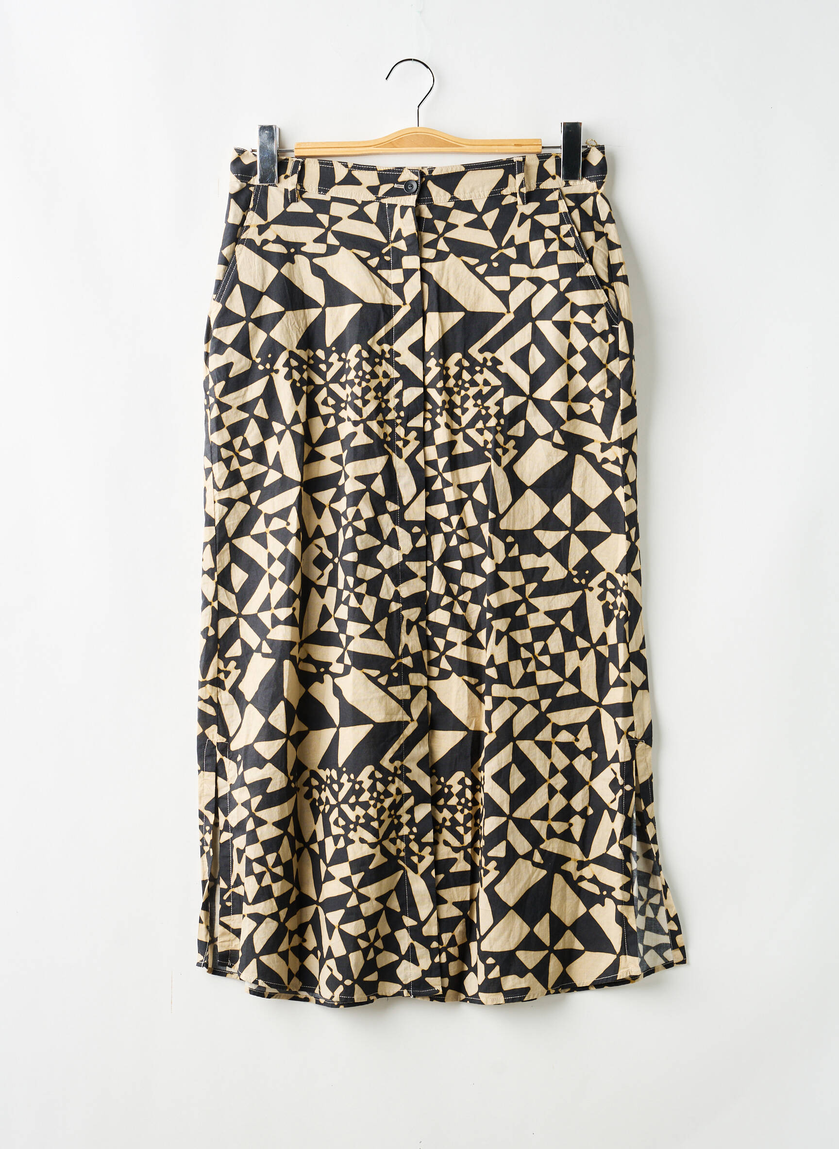 Jupe mi-longue beige DIEGA femme