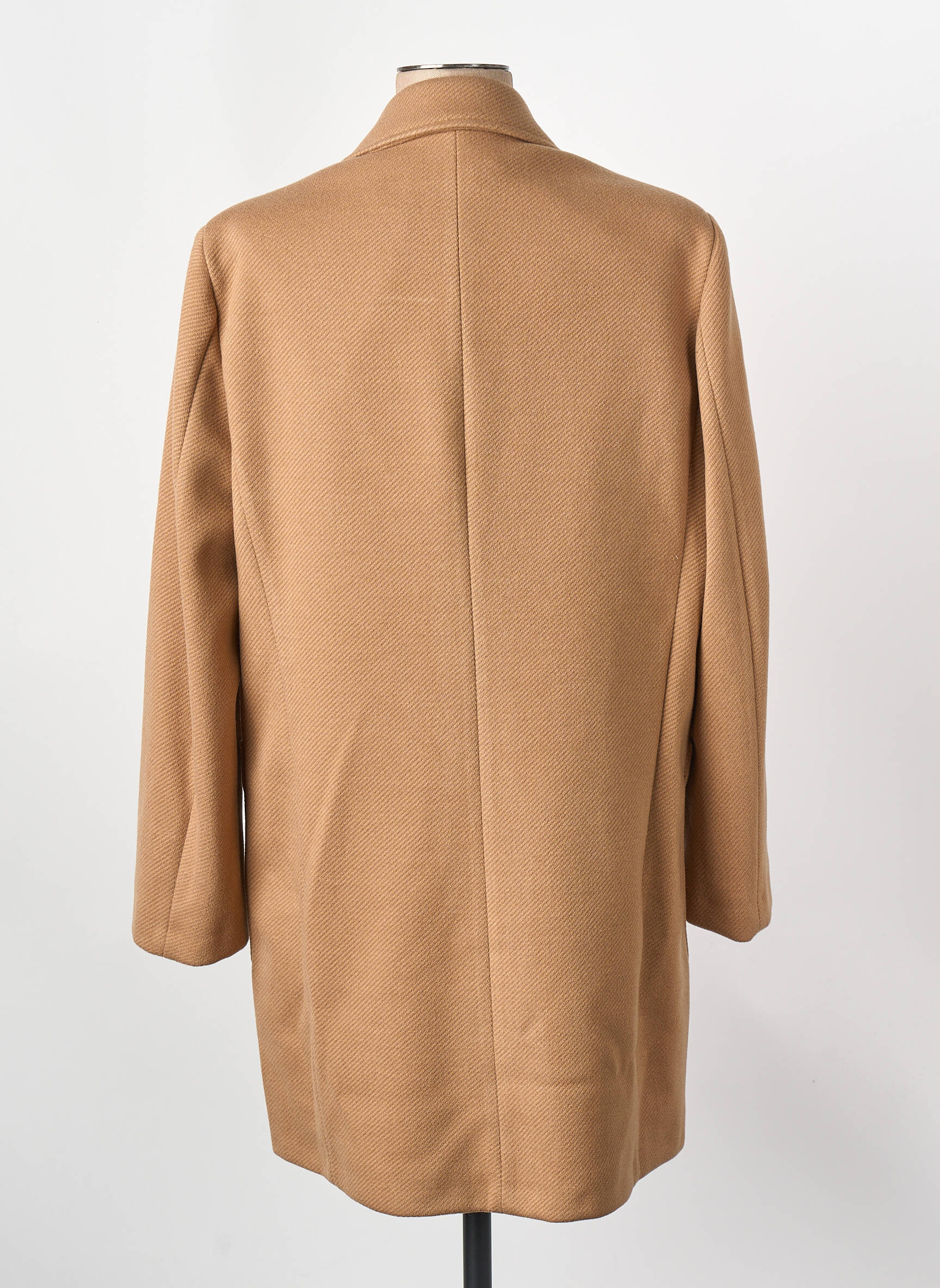 Manteau long marron PLEASE femme