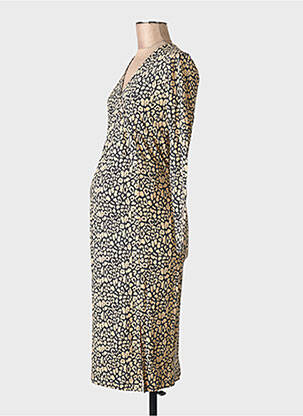 Robe maternité beige MAMA LICIOUS femme