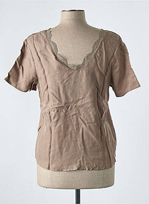 Top marron VILA femme