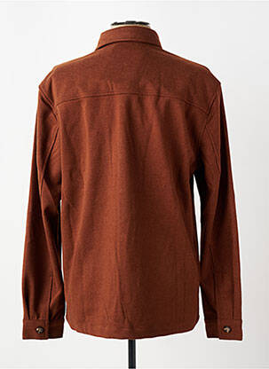 Chemise manches longues marron MINIMUM homme