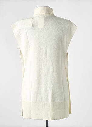 Pull col roulé blanc MAX MARA femme