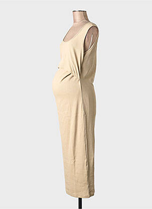 Robe mi-longue beige BOOB femme