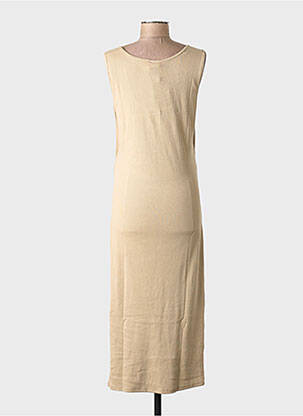 Robe mi-longue beige BOOB femme