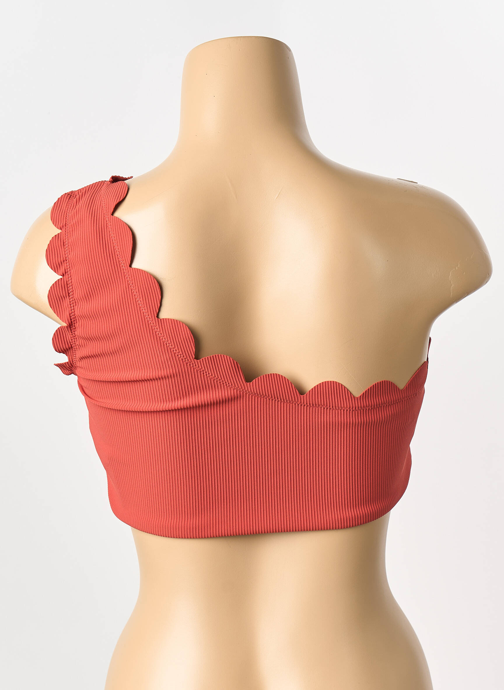 Haut de maillot de bain rouge PIECES femme