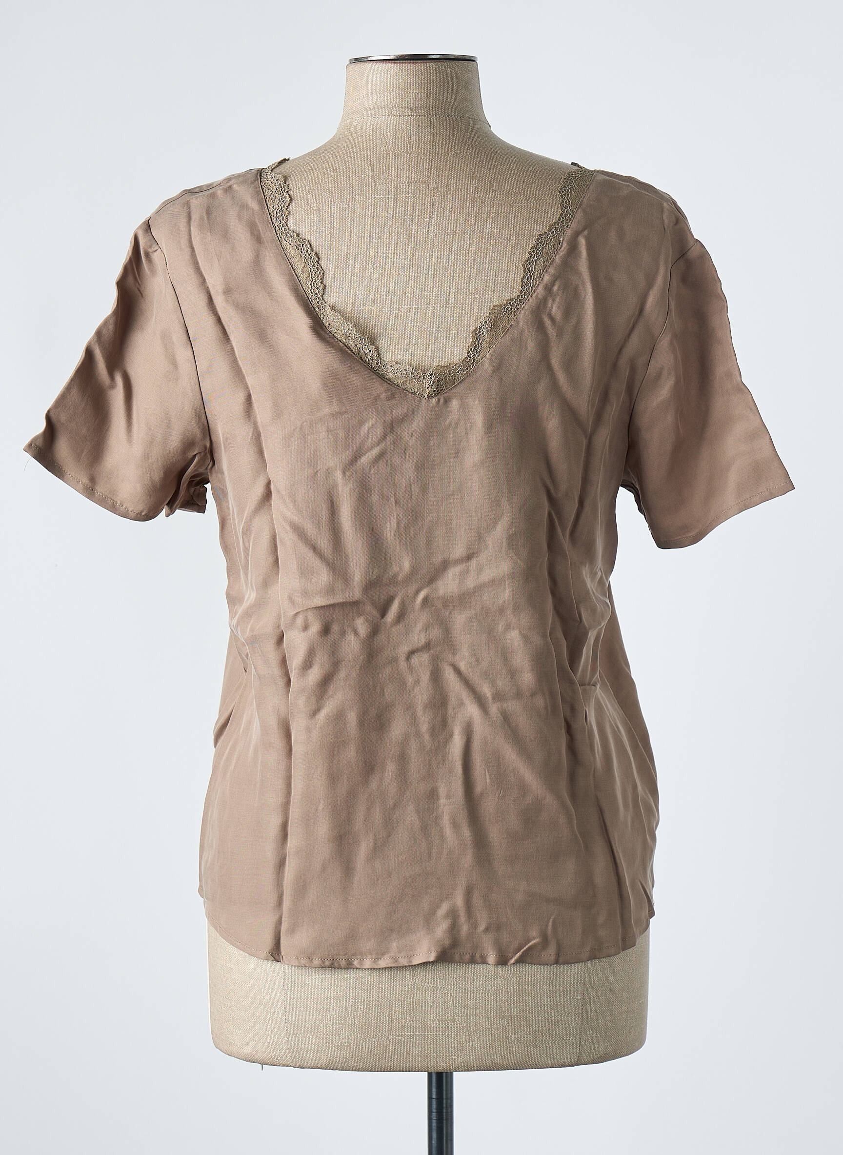 Top marron VILA femme
