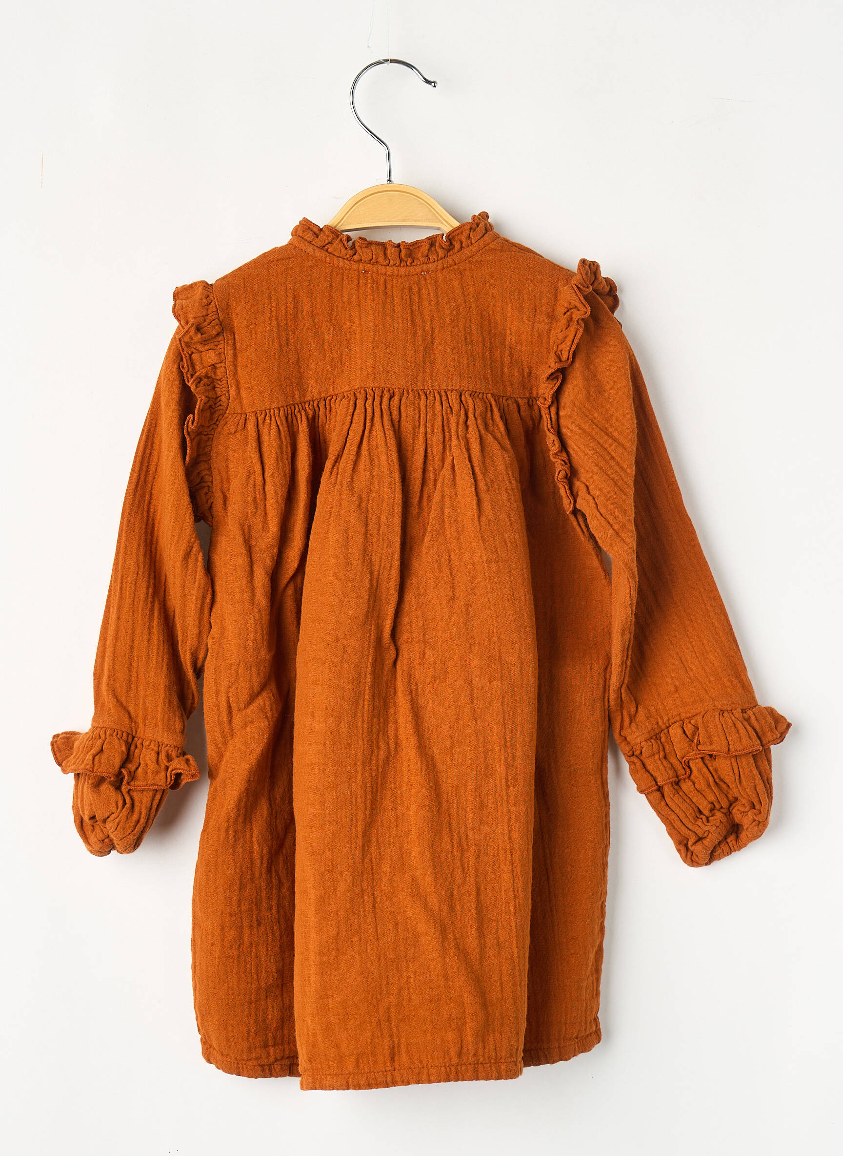 Robe courte orange PETITE LUCETTE fille