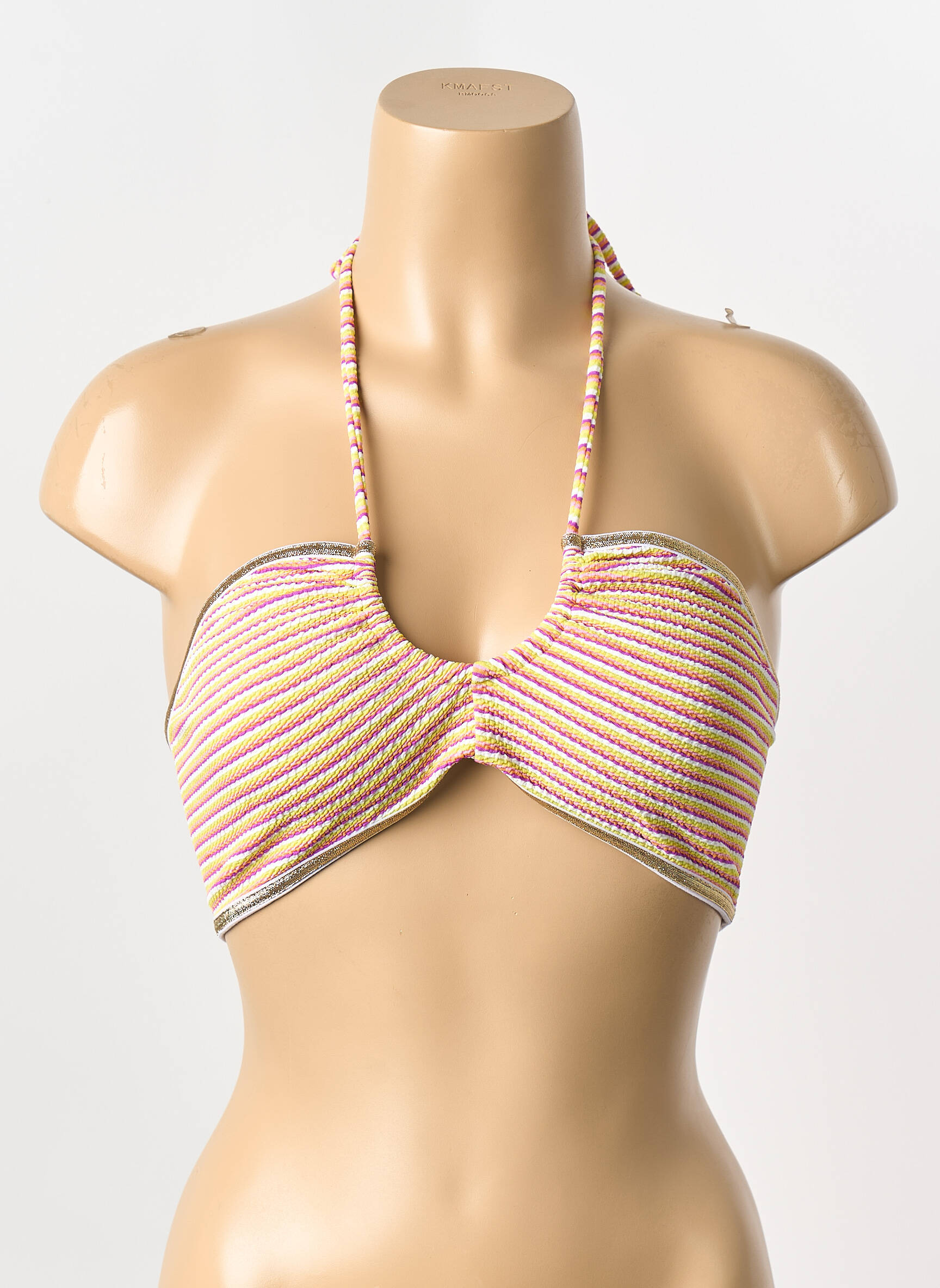Haut de maillot de bain jaune LA NOUVELLE femme
