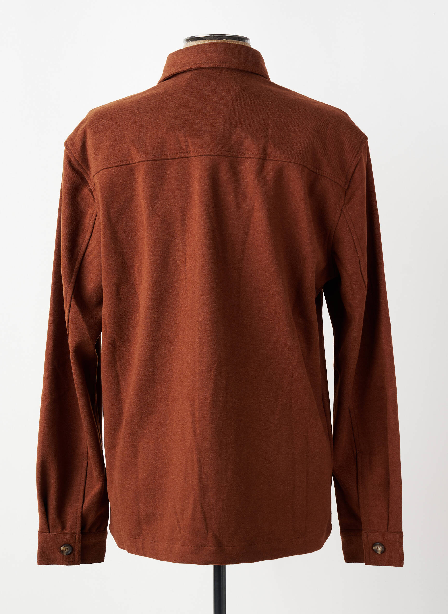 Chemise manches longues marron MINIMUM homme