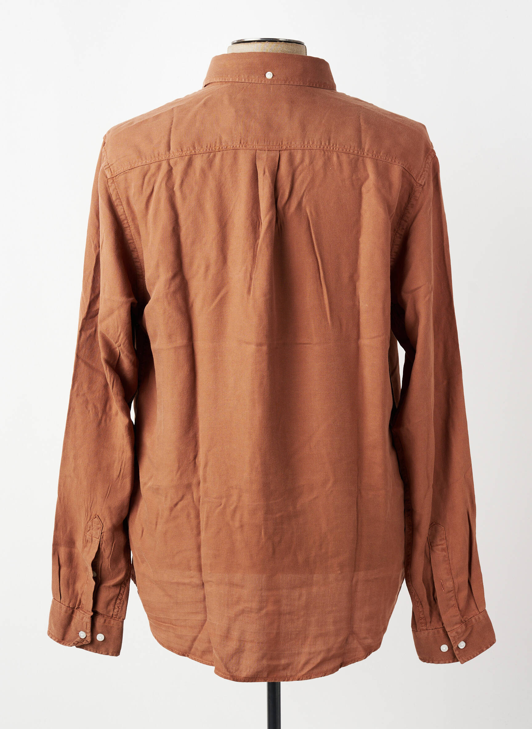 Chemise manches longues marron LES DEUX homme