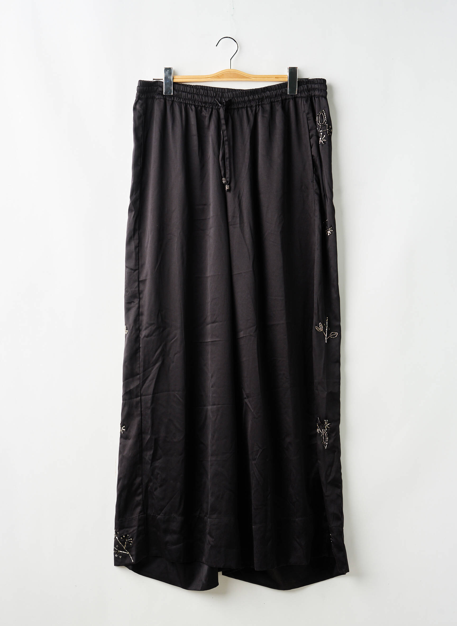 Pantalon droit noir MAT FASHION femme