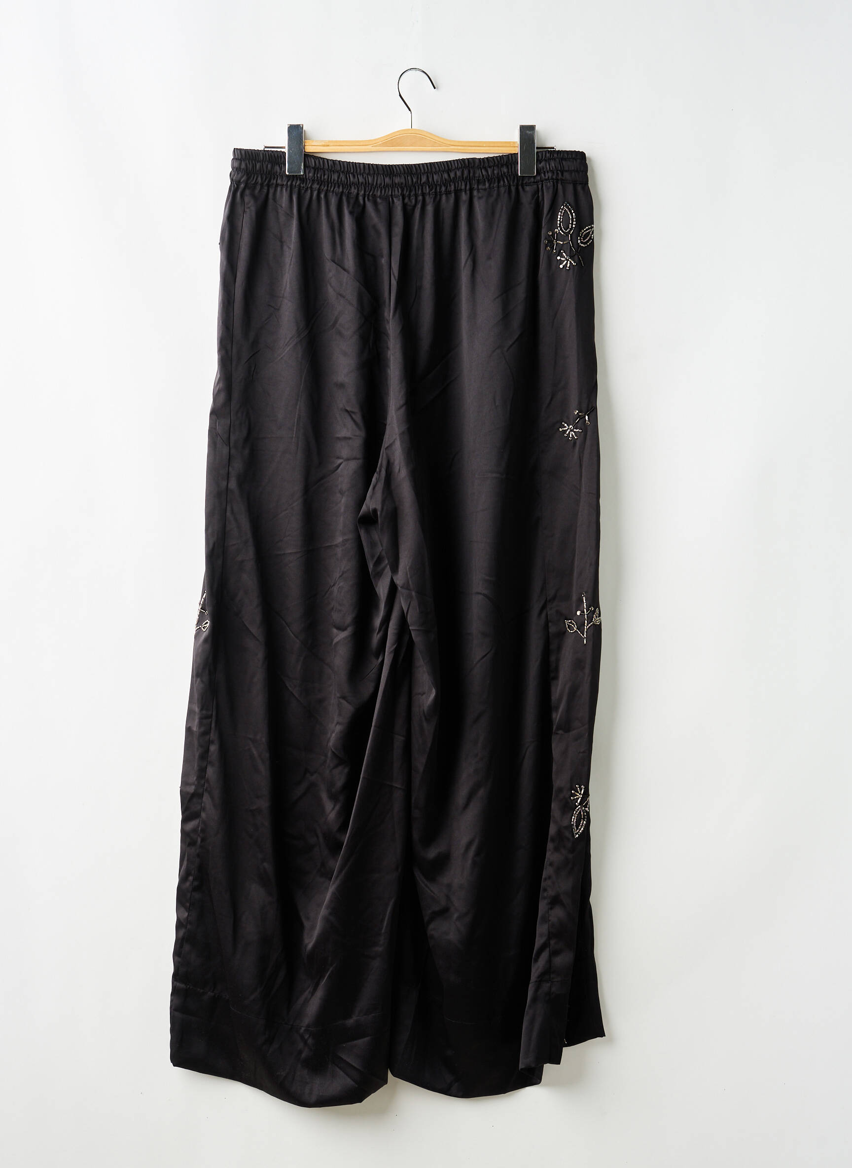 Pantalon droit noir MAT FASHION femme