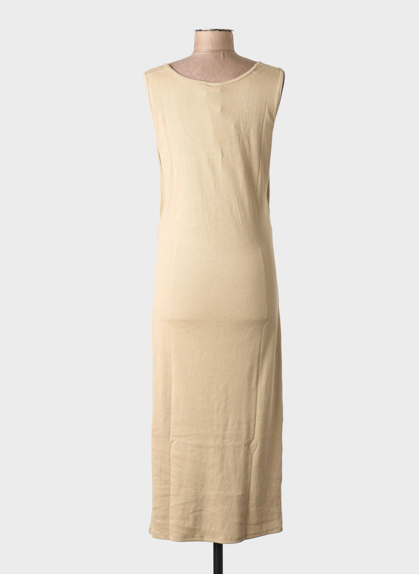 Robe mi-longue beige BOOB femme