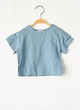 T-shirt bleu THE NEW SOCIETY fille