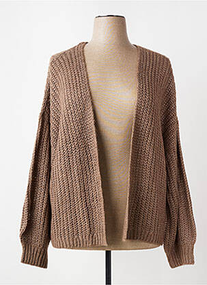 Gilet manches longues marron VERO MODA femme