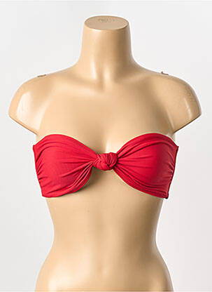 Haut de maillot de bain rouge ICONE femme