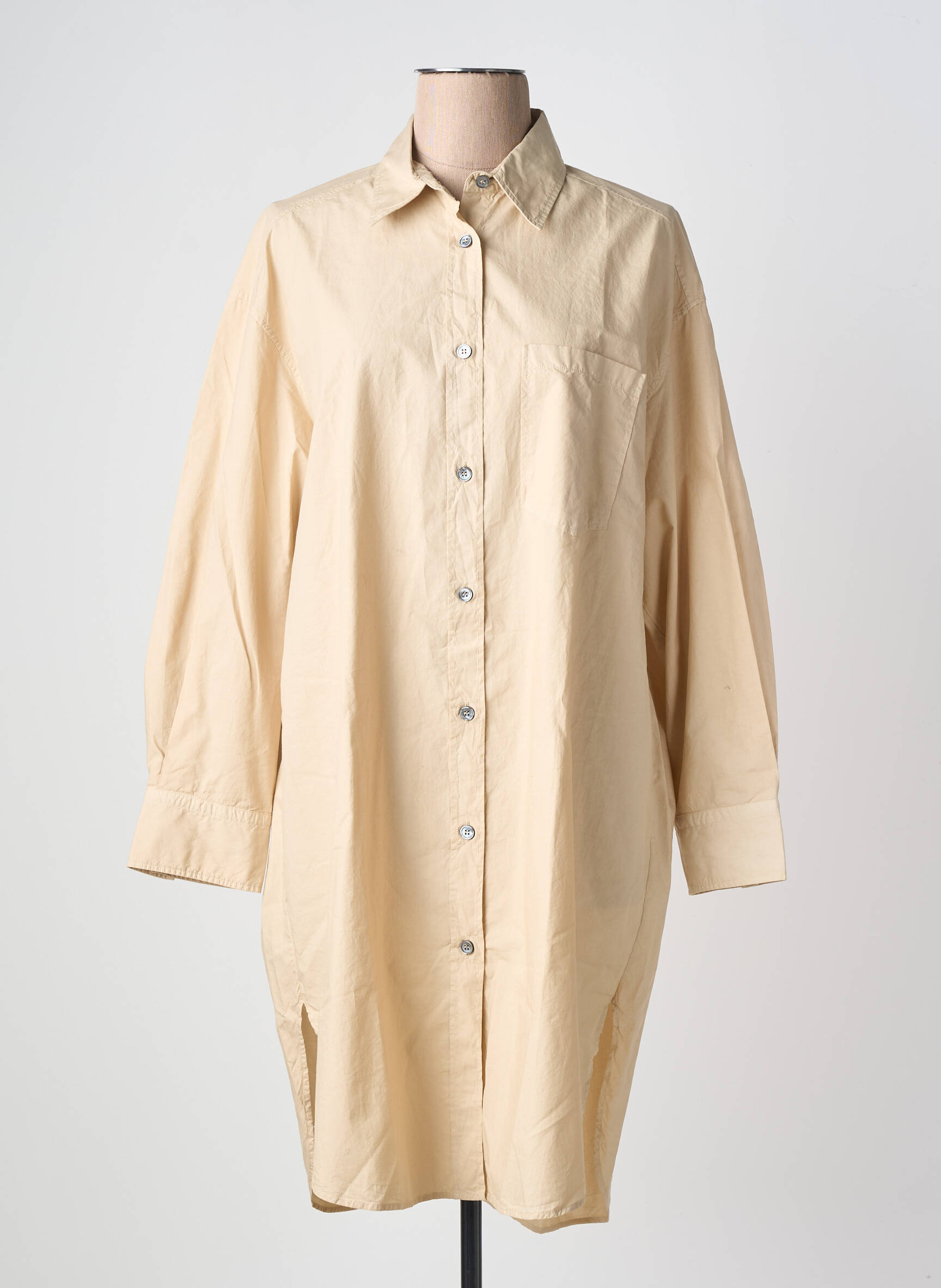Robe courte beige POMANDERE femme