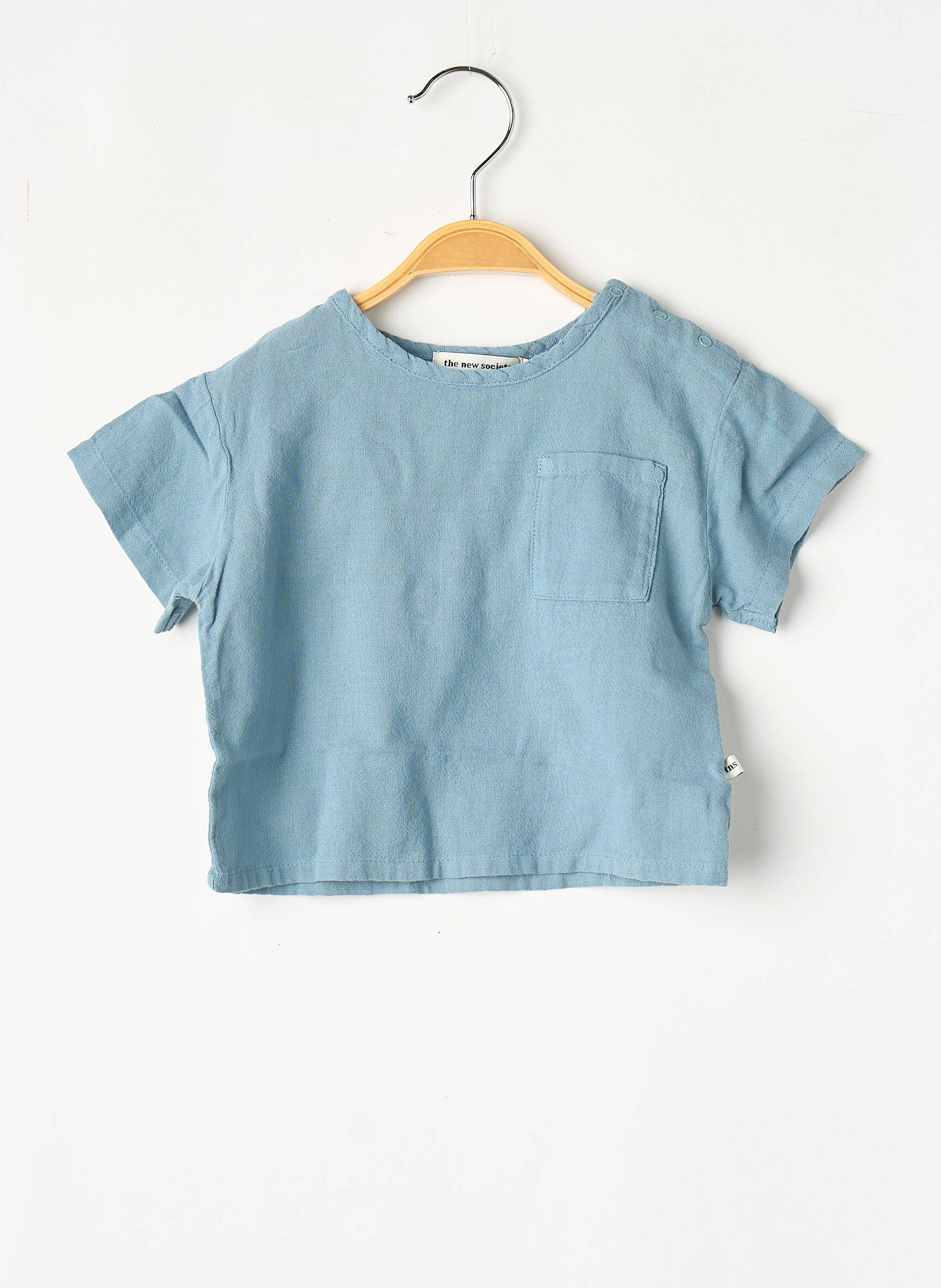 T-shirt bleu THE NEW SOCIETY fille