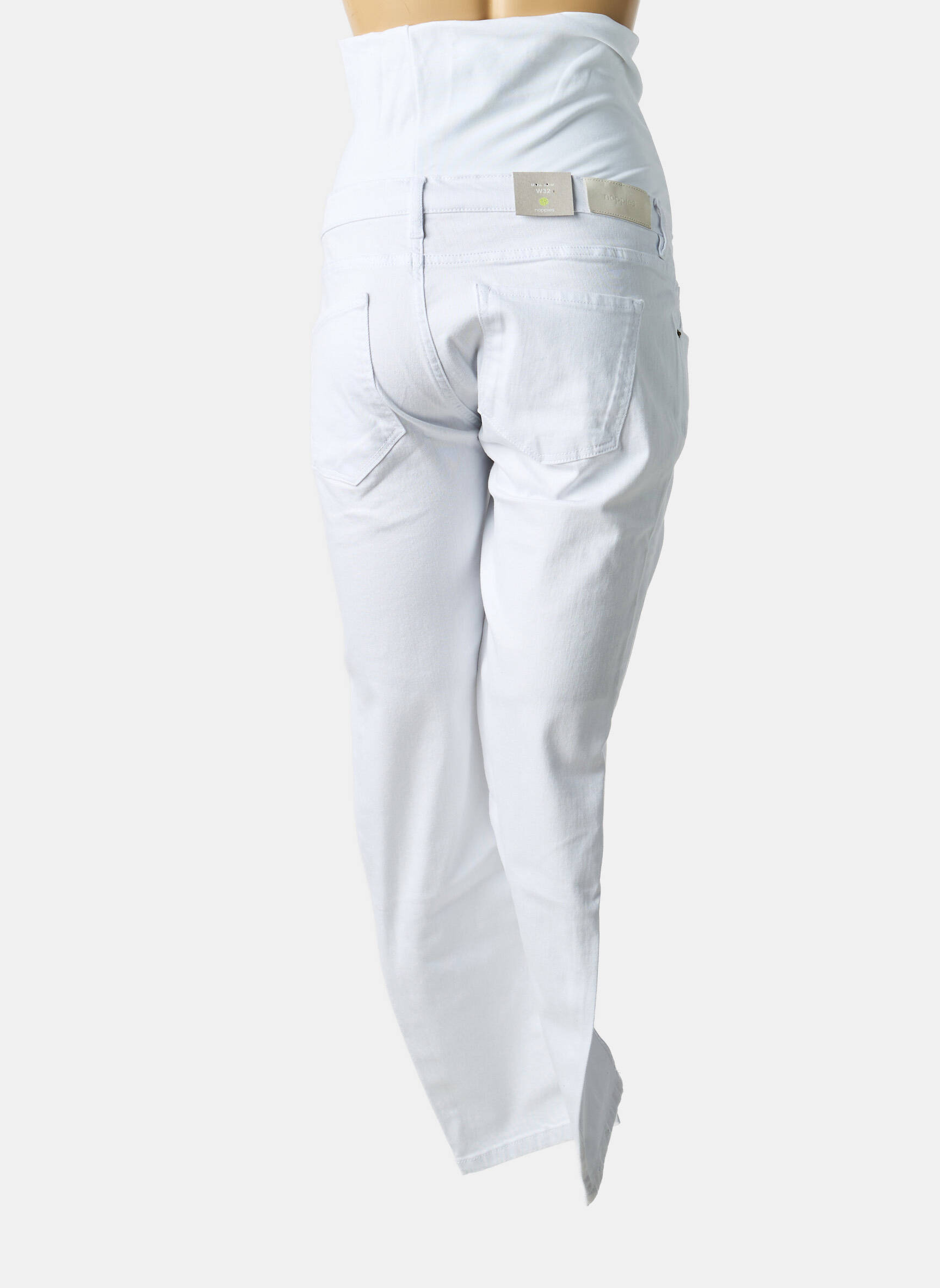 Jean maternité tissage denim blanc NOPPIES femme