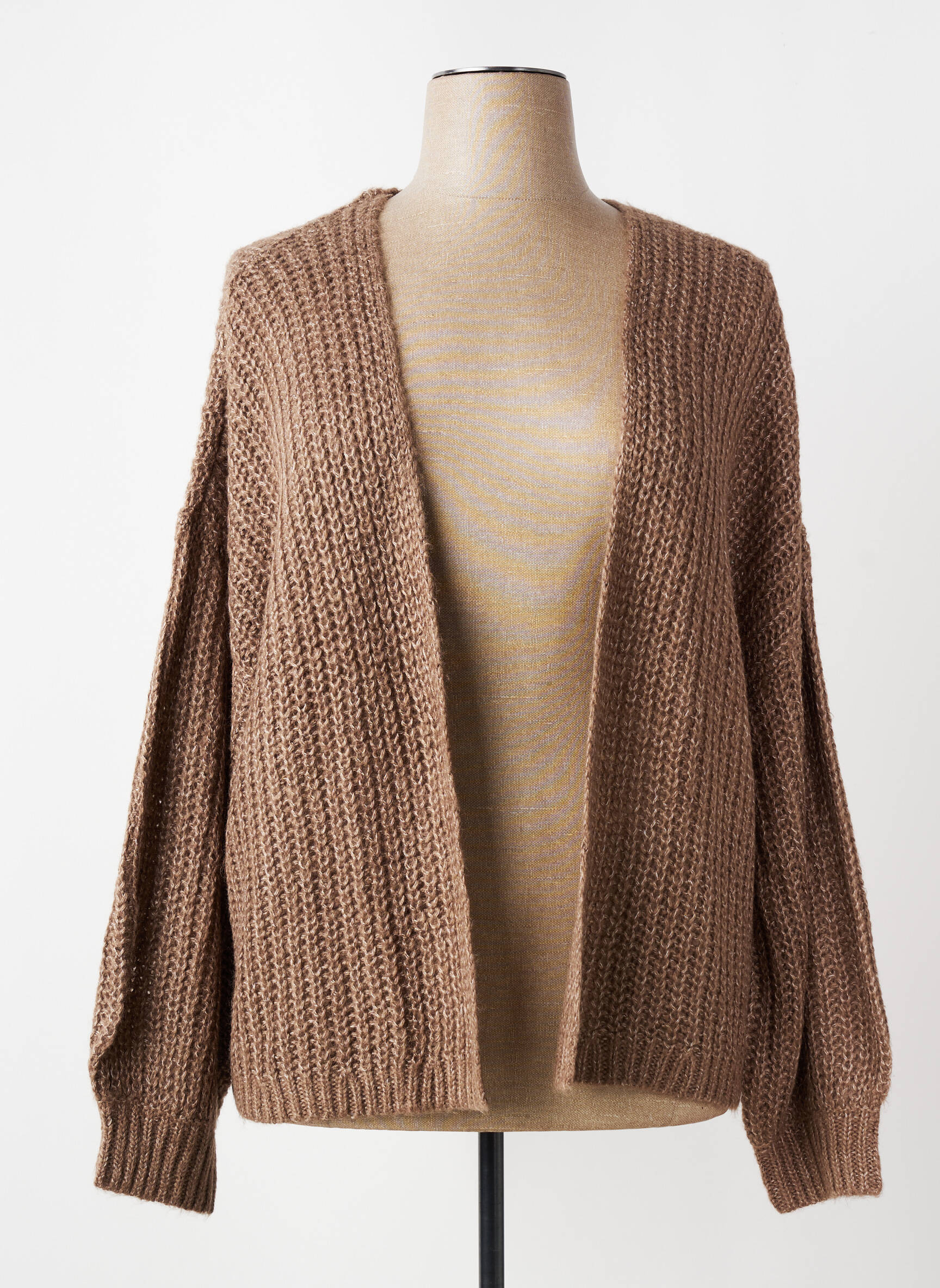 Gilet manches longues marron VERO MODA femme