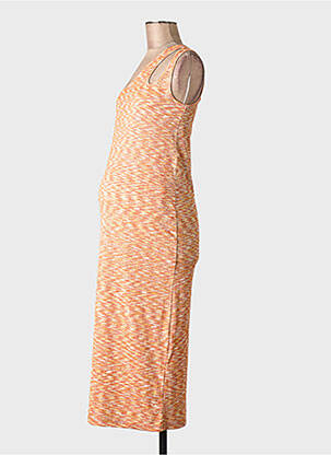 Robe maternité orange MAMA LICIOUS femme