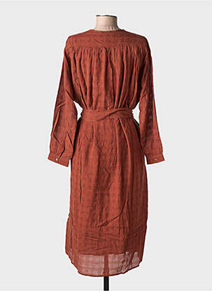 Robe mi-longue marron BELLE PIÈCE femme