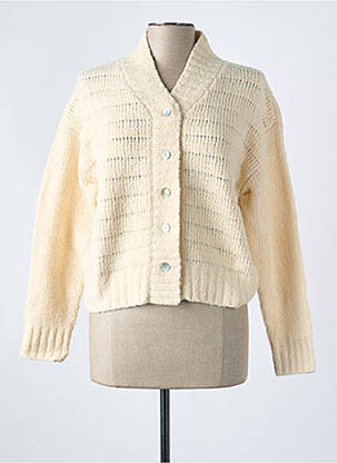Gilet manches longues beige BELLEROSE femme