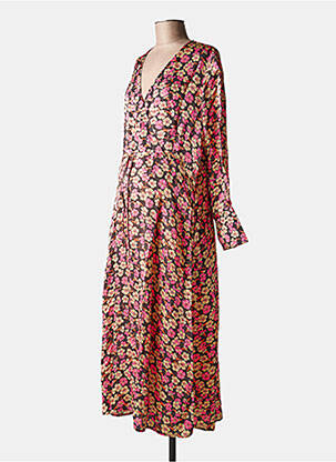 Robe longue imprimé fleurs rose SECOND FEMALE femme