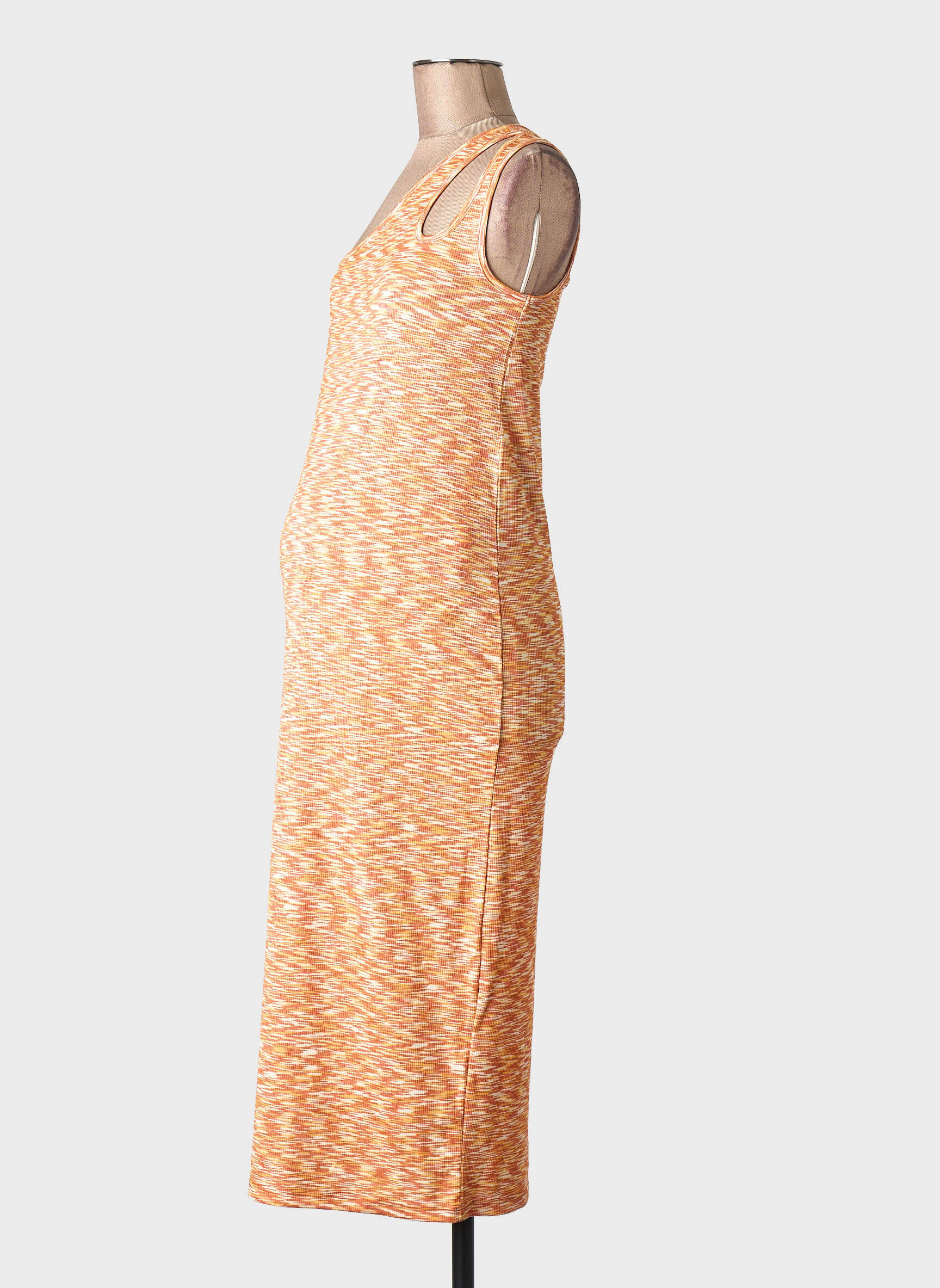 Robe maternité orange MAMA LICIOUS femme
