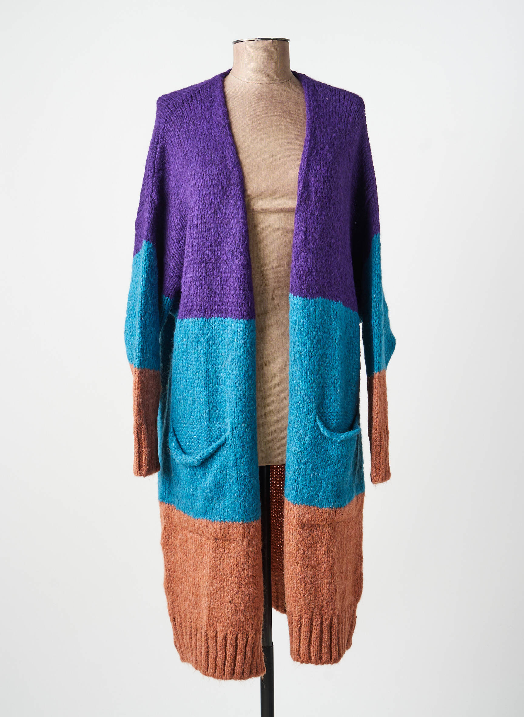 Gilet manches longues violet DR BLOOM femme