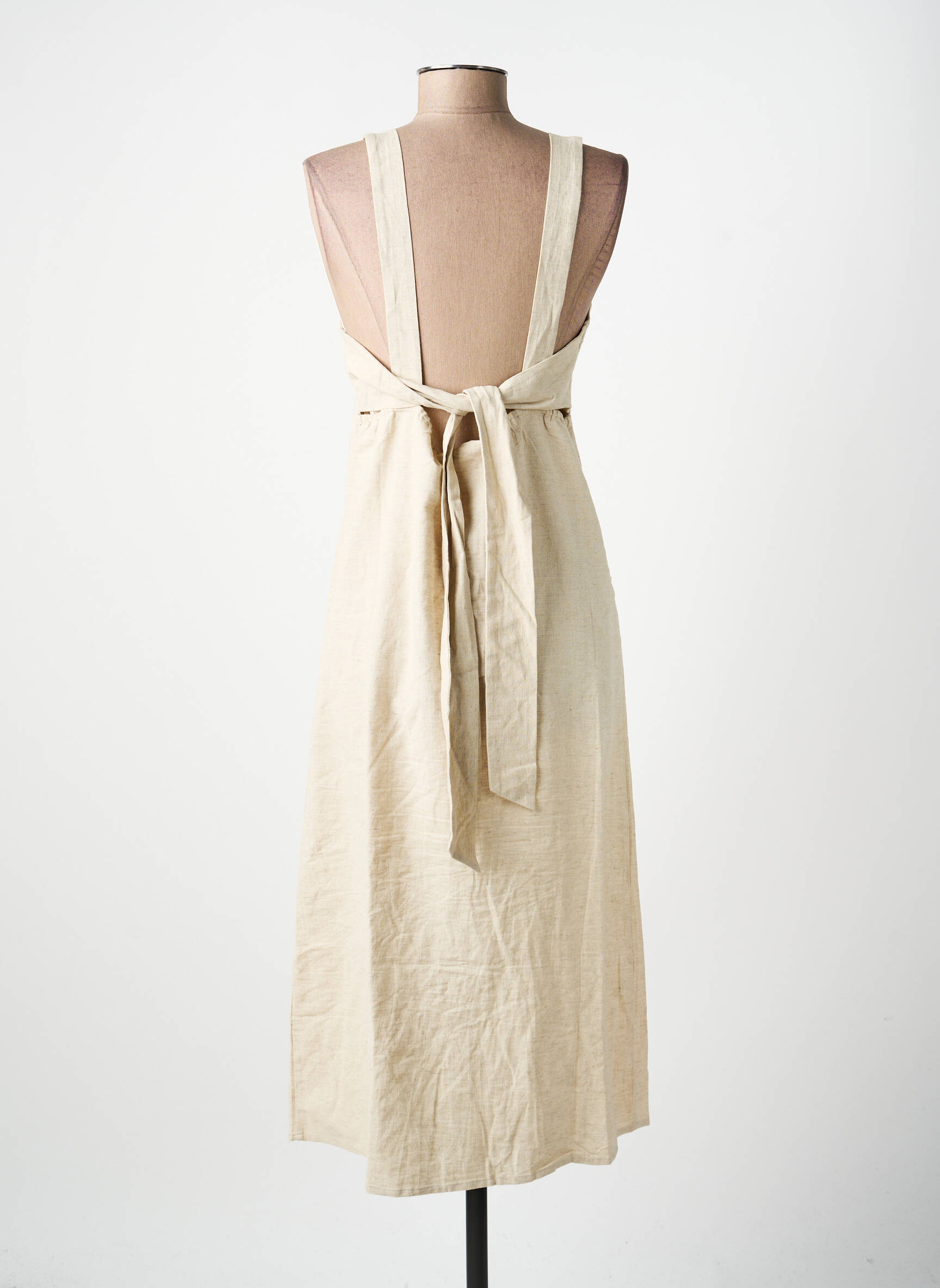 Robe mi-longue beige LA PETITE ETOILE femme