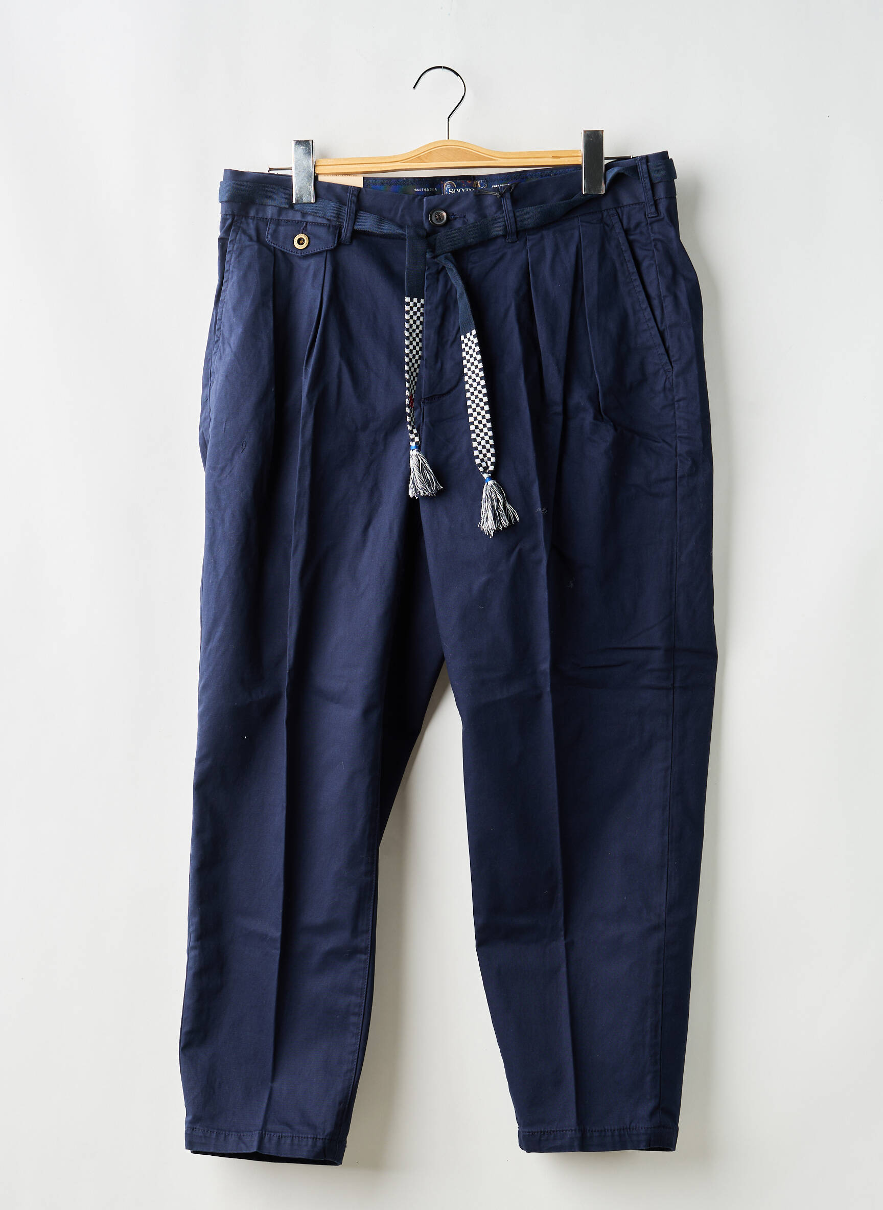 Pantalon droit bleu SCOTCH & SODA homme