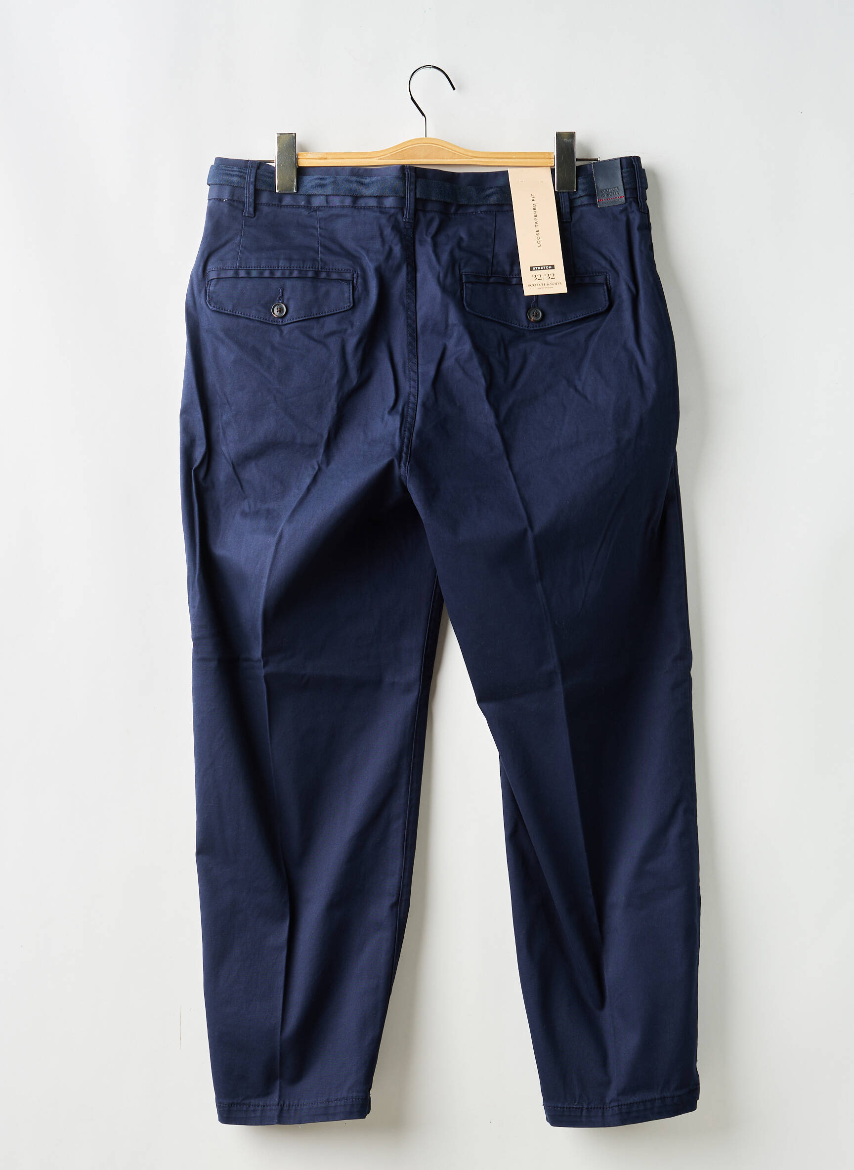 Pantalon droit bleu SCOTCH & SODA homme