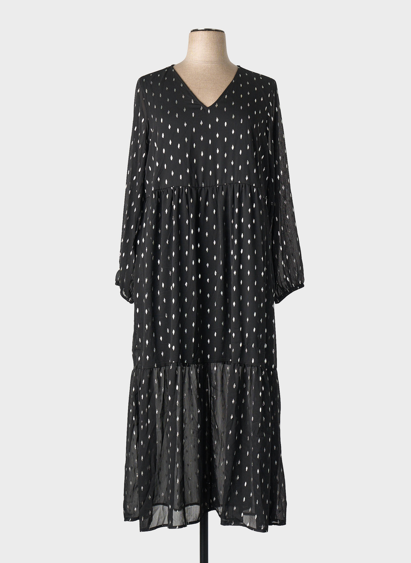 Robe longue noir EVOKED VILA femme