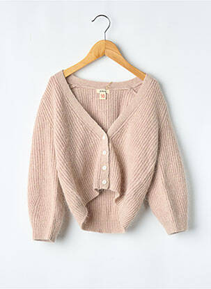 Gilet manches longues beige BELLEROSE fille